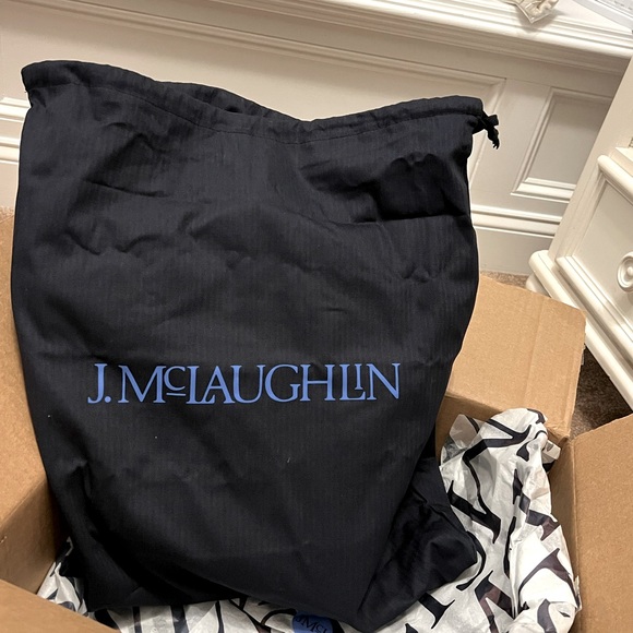 J. McLaughlin Tan and Cream Woven Bag - Picture 6 of 6